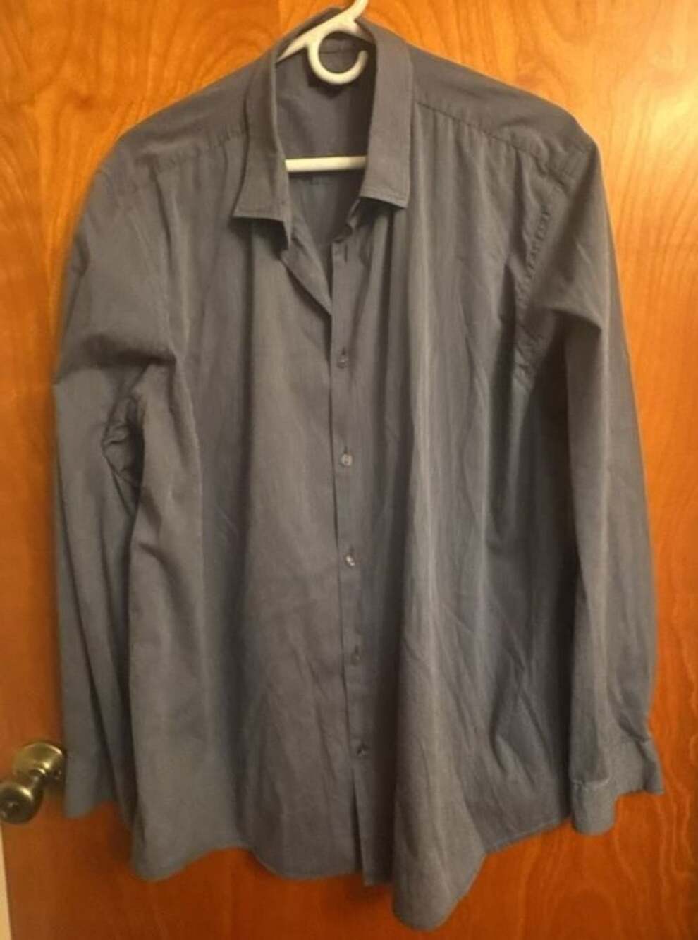 Alfani Dress Shirt XXL black stripe and grey shirt Long Sleeve